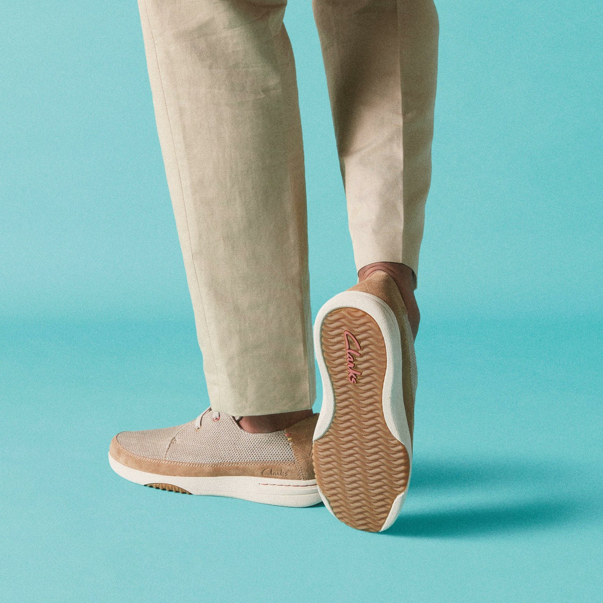 Clarks Essential / Easeway Lace Sand Combination