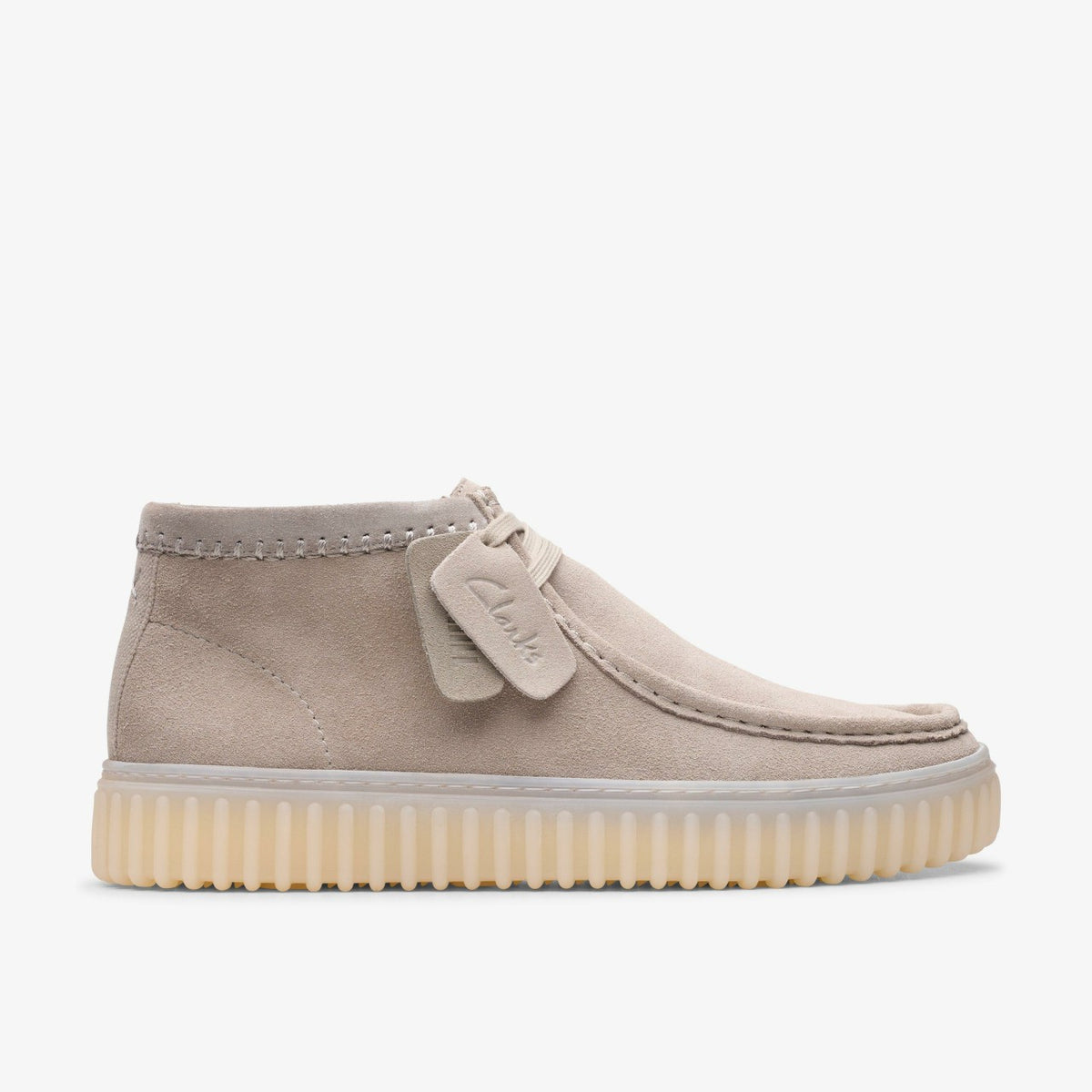 Clarks Sale / Torhill Hi Light Grey Suede
