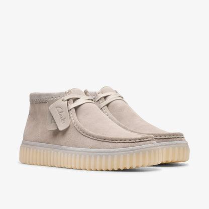 Clarks Sale / Torhill Hi Light Grey Suede