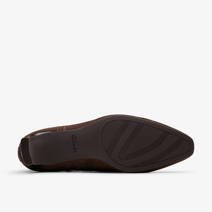 Clarks Trusted / Edina Up Dark Brown Suede