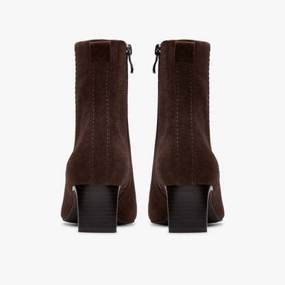 Clarks Trusted / Edina Up Dark Brown Suede