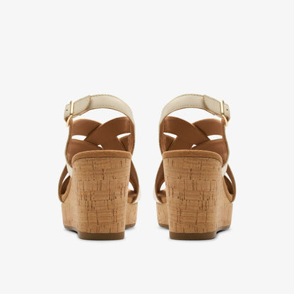 Clarks Classic / Sabina Sling Cream Leather