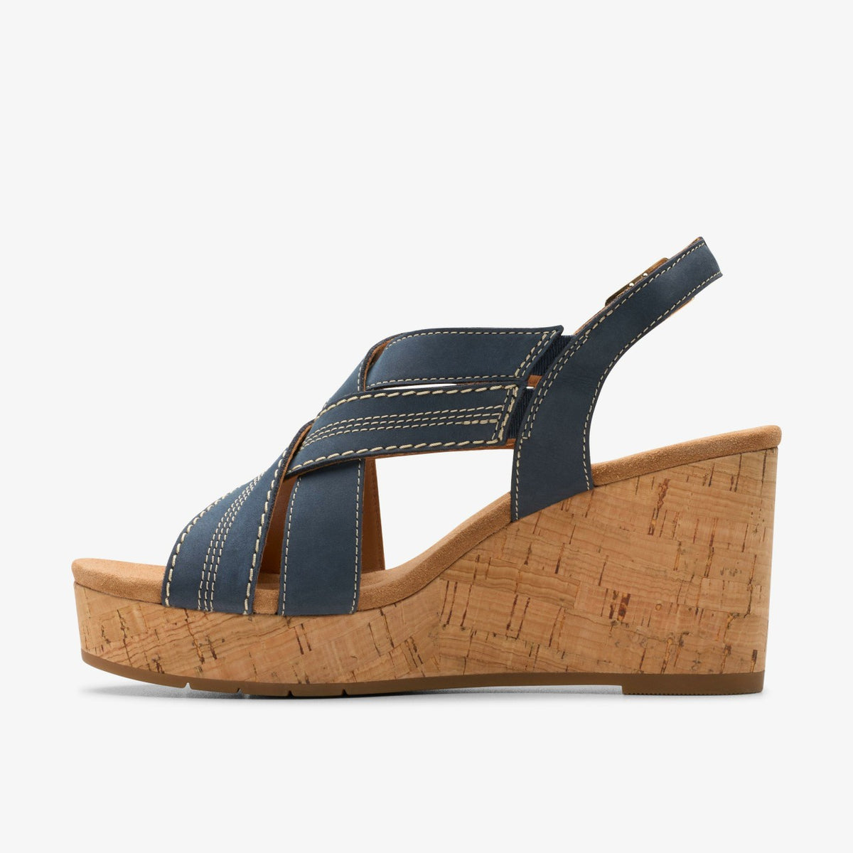 Clarks Classic / Sabina Sling Navy Nubuck