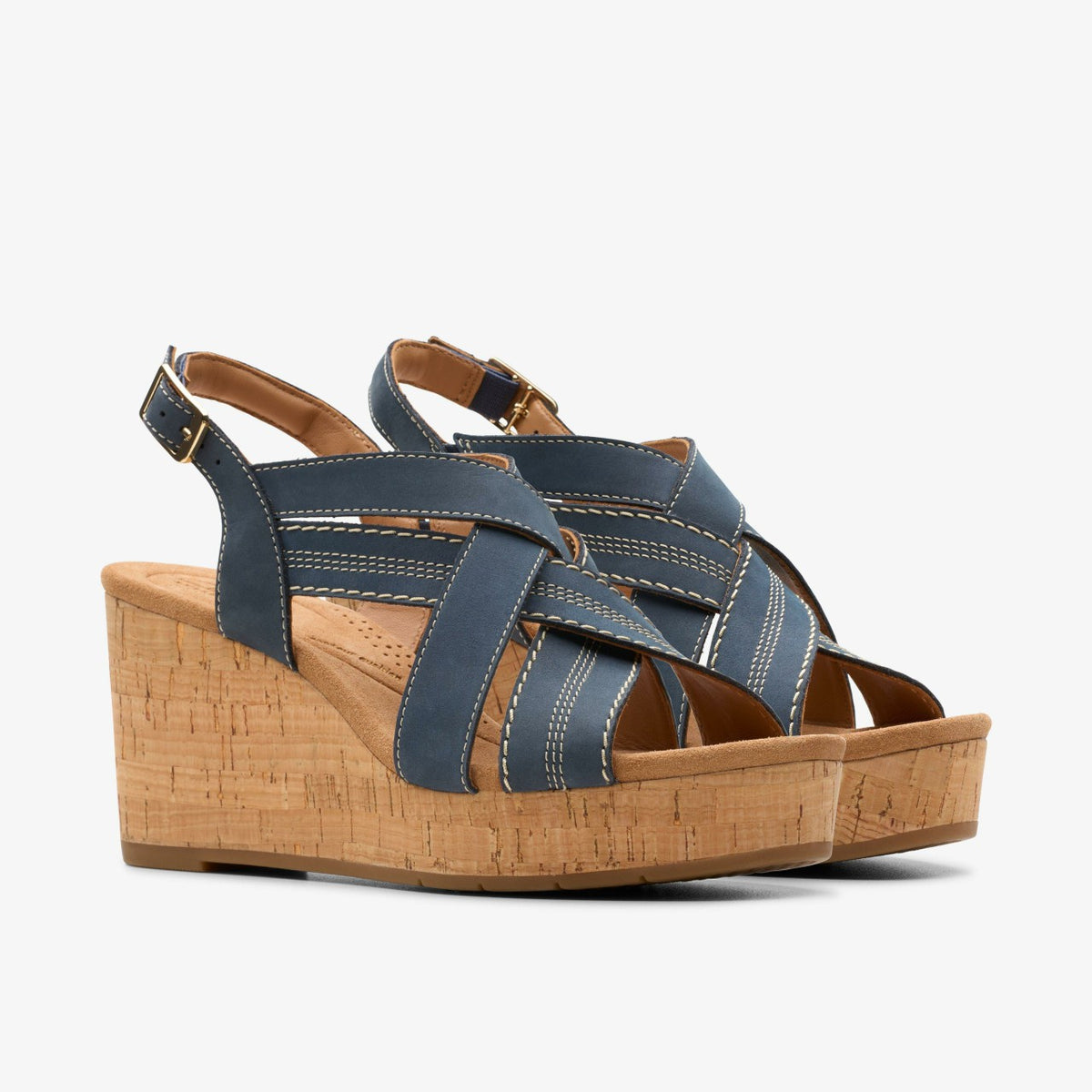 Clarks Classic / Sabina Sling Navy Nubuck
