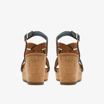 Clarks Classic / Sabina Sling Navy Nubuck
