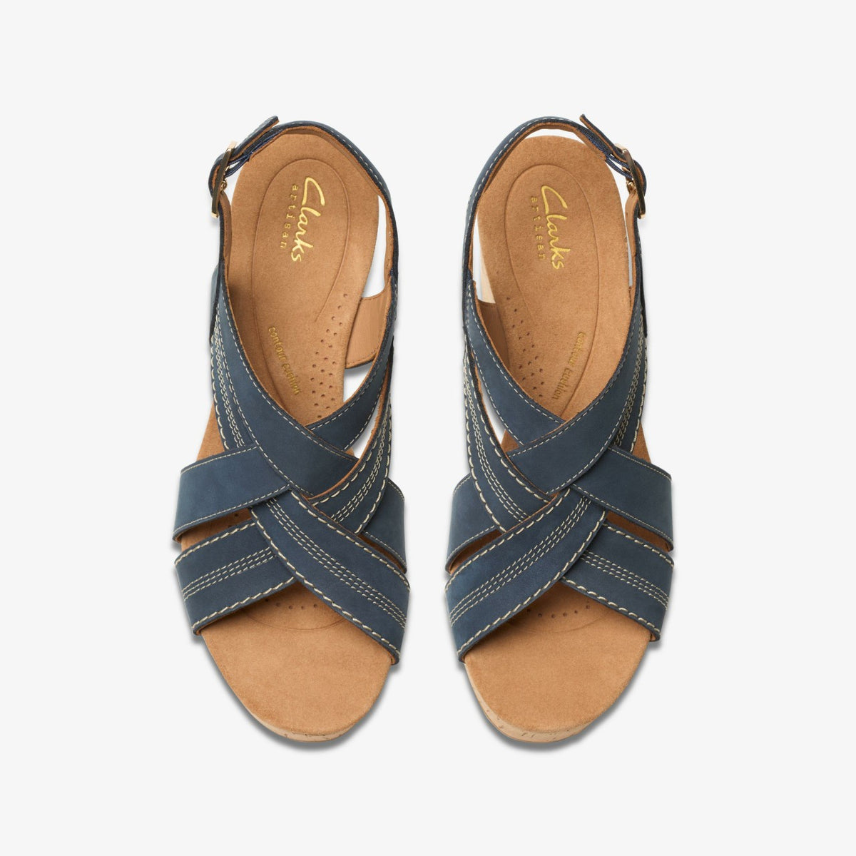 Clarks Classic / Sabina Sling Navy Nubuck