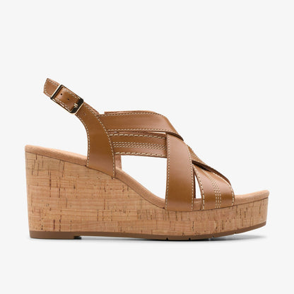 Clarks Latest / Sabina Sling Tan Leather