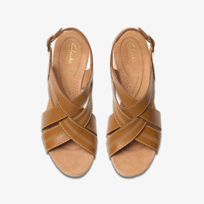Clarks Latest / Sabina Sling Tan Leather
