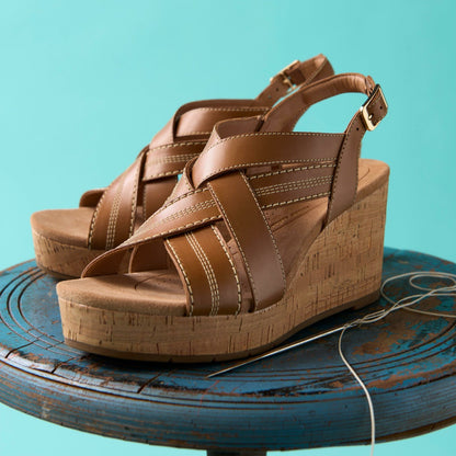 Clarks Latest / Sabina Sling Tan Leather
