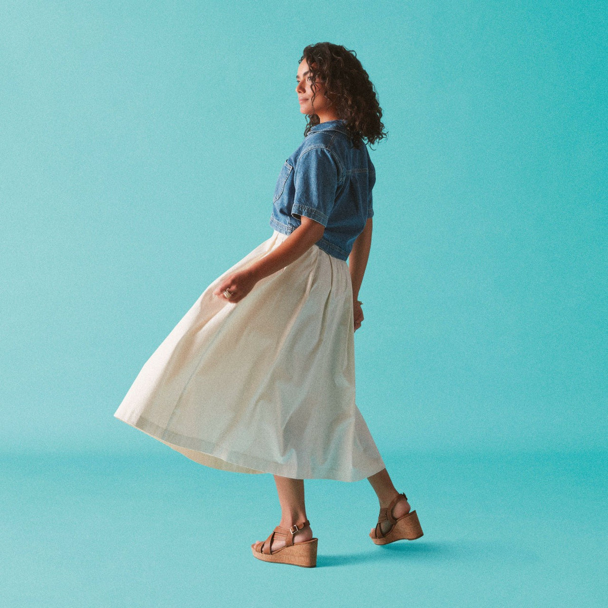Clarks Latest / Sabina Sling Tan Leather