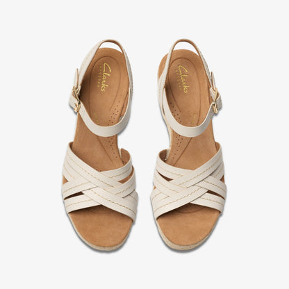 Clarks Signature / Sabina Strap Cream Leather