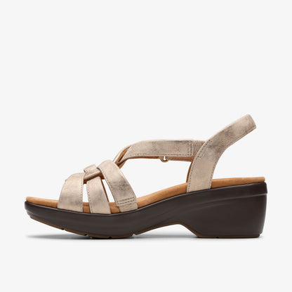 Clarks Classic / Tuleah Cross Metallic Leather