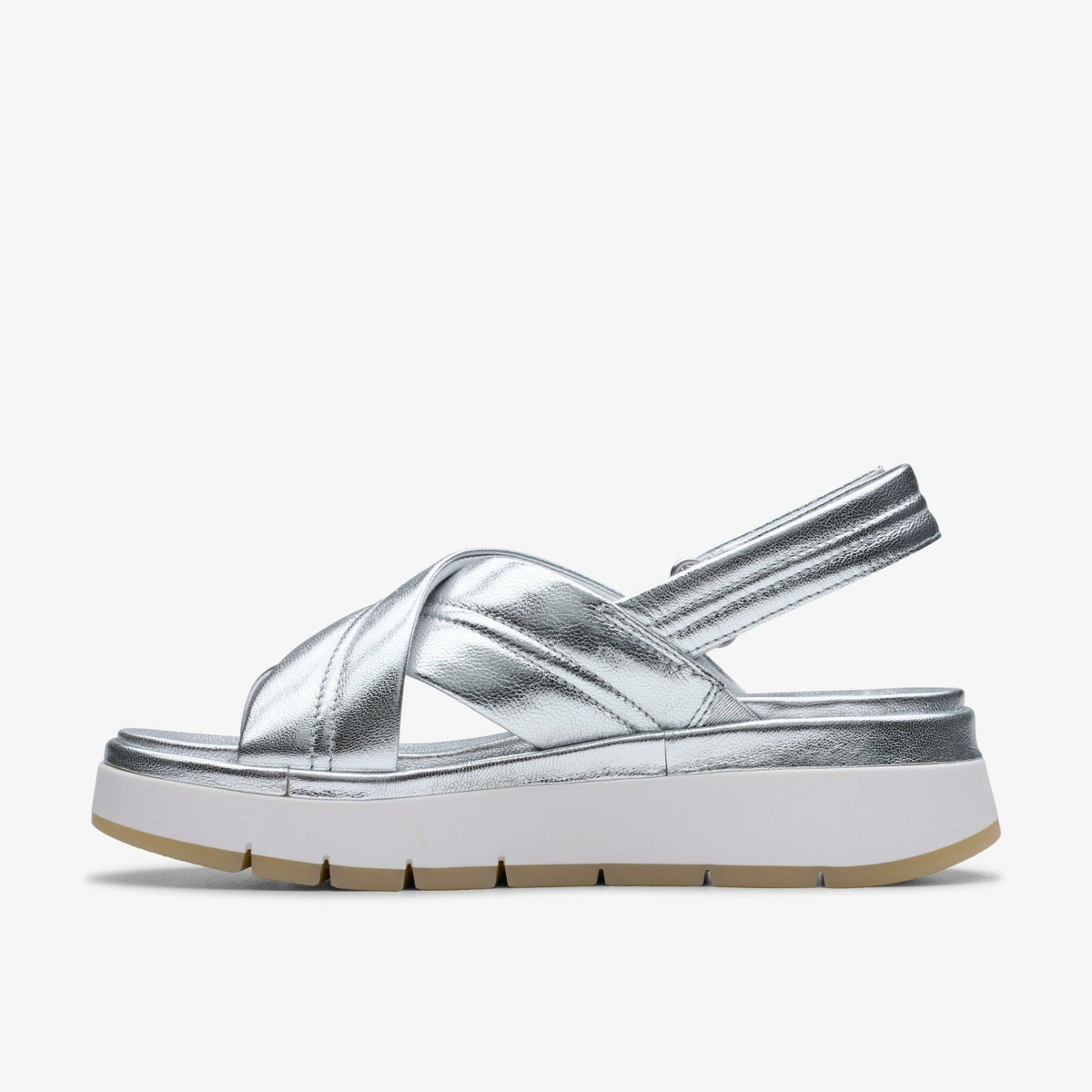 Clarks Sale / Tuscan Cross Silver Leather