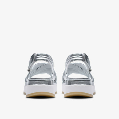 Clarks Sale / Tuscan Cross Silver Leather