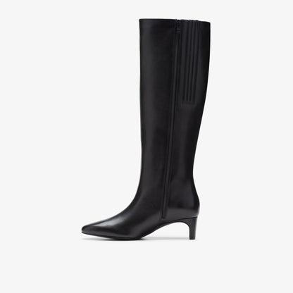 Clarks Signature / Edina Tall Black Leather