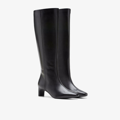 Clarks Signature / Edina Tall Black Leather