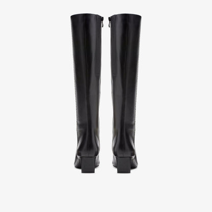 Clarks Signature / Edina Tall Black Leather