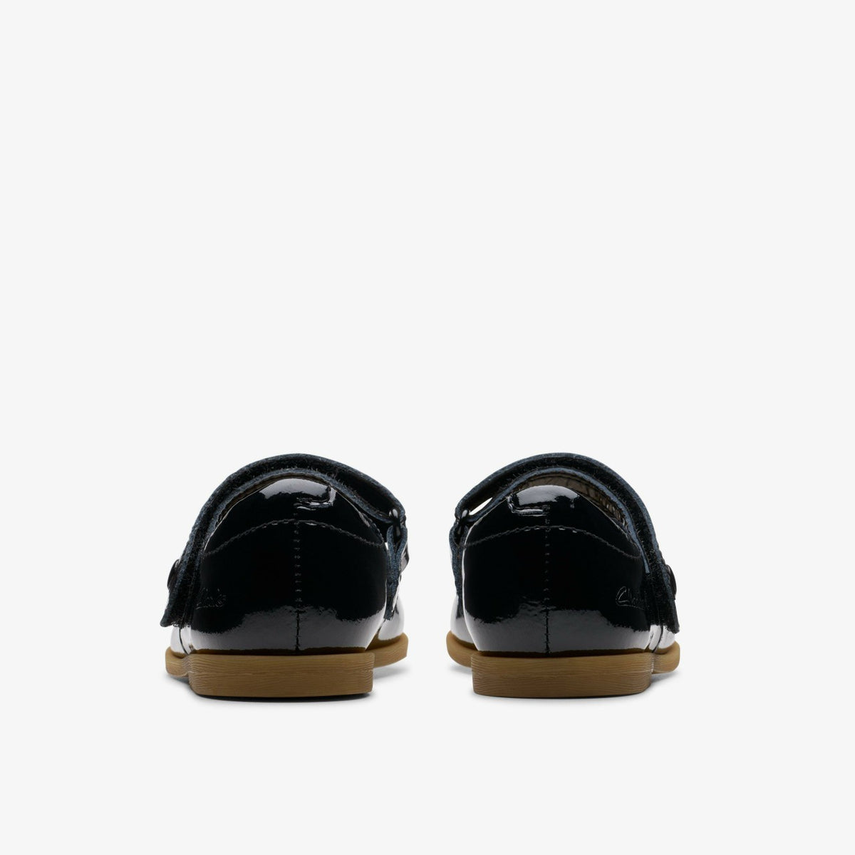 Clarks Top Pick / Drew Tap Toddler Black Patent