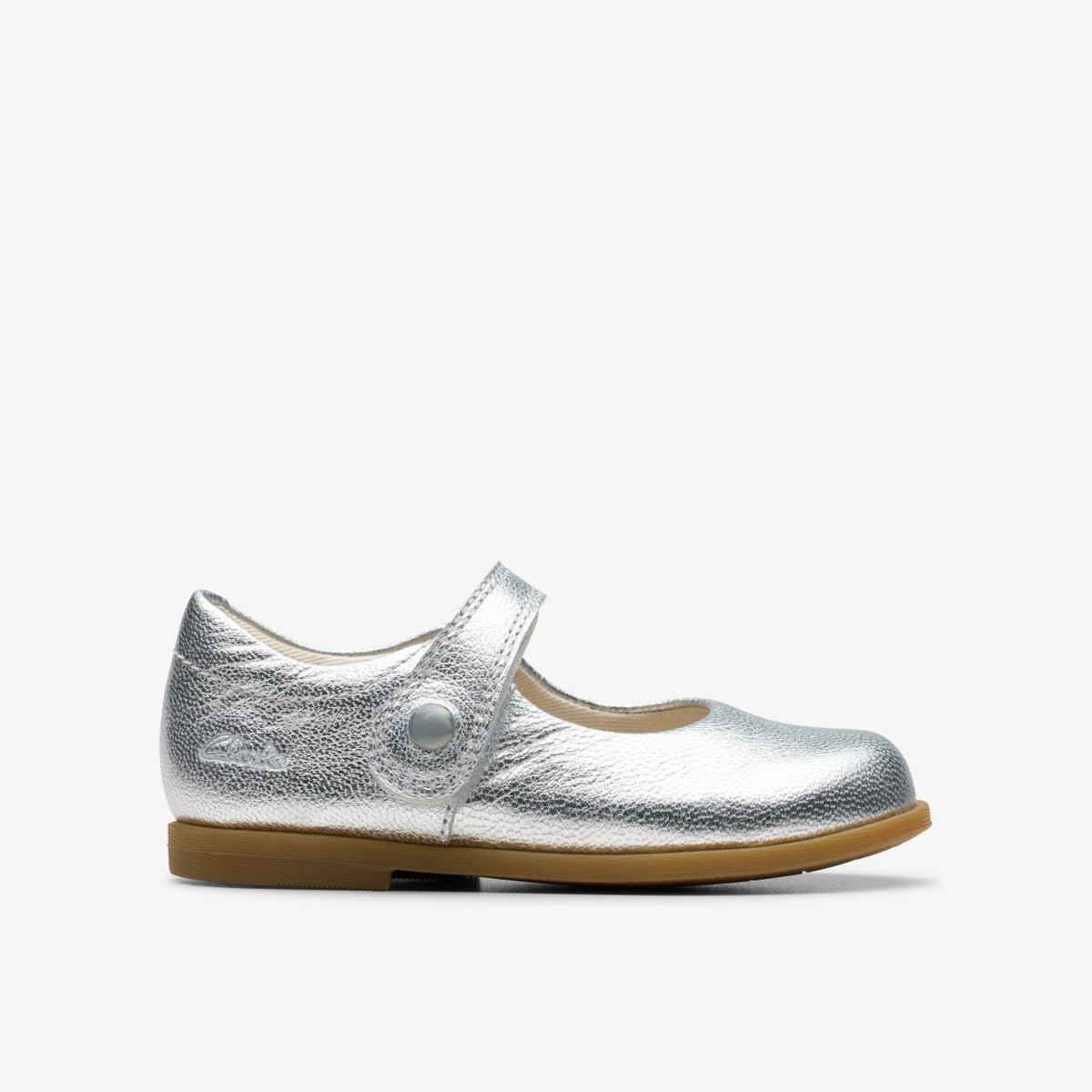 Clarks Signature / Drew Tap Toddler Silver Metallic