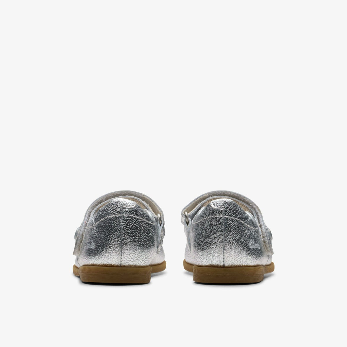 Clarks Signature / Drew Tap Toddler Silver Metallic