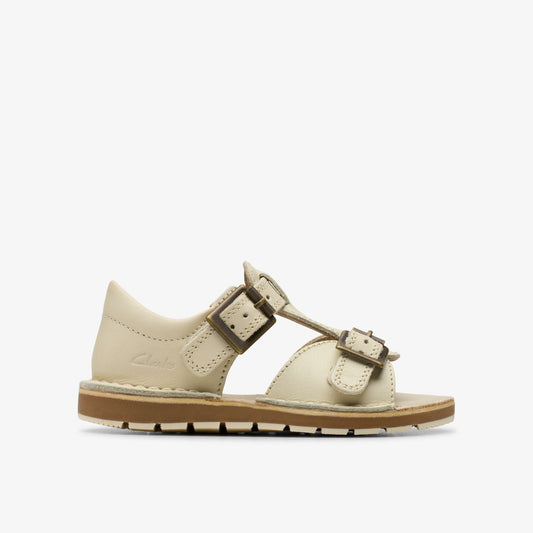 Clarks Recommended / Playsun RF Toddler Off White Leather