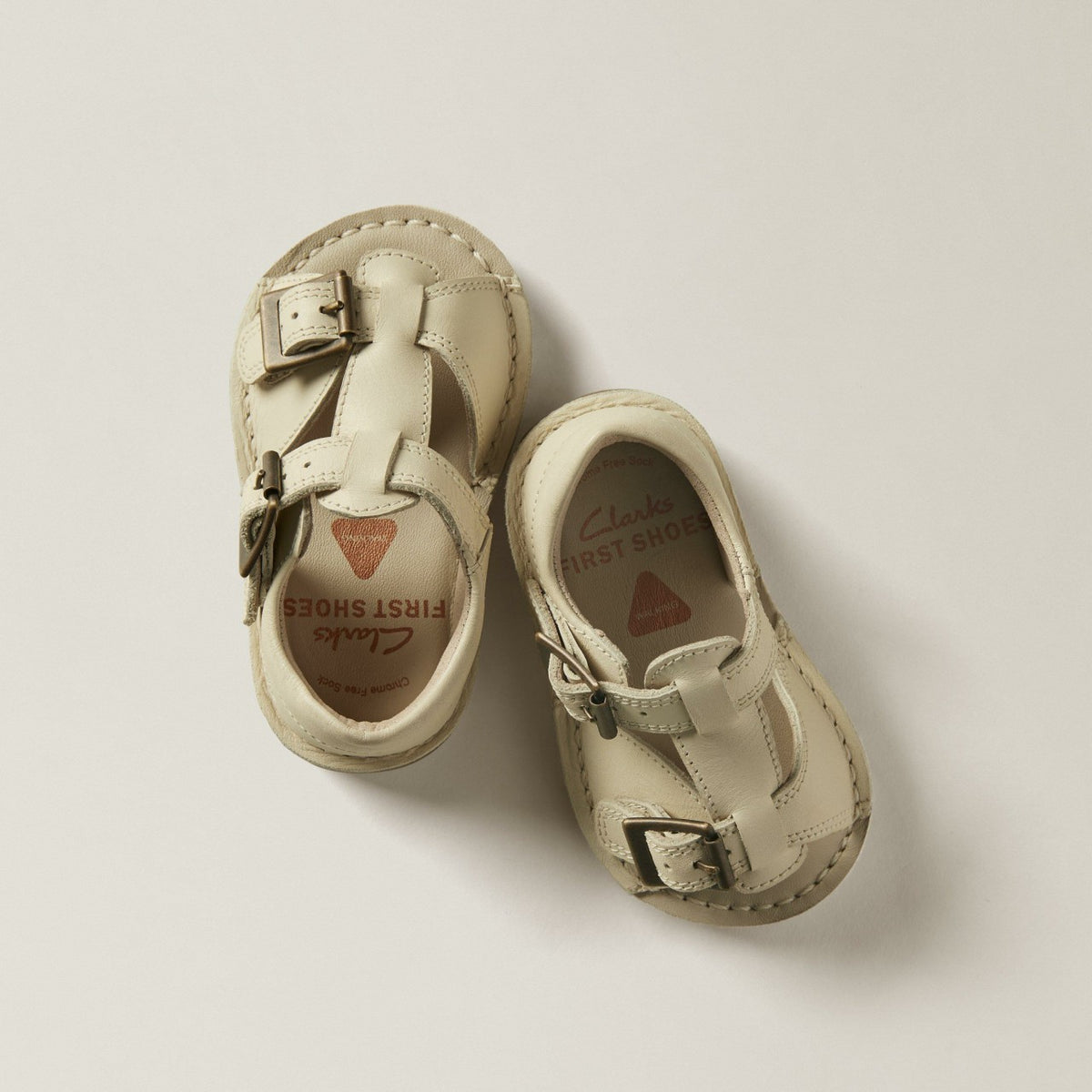 Clarks Recommended / Playsun RF Toddler Off White Leather