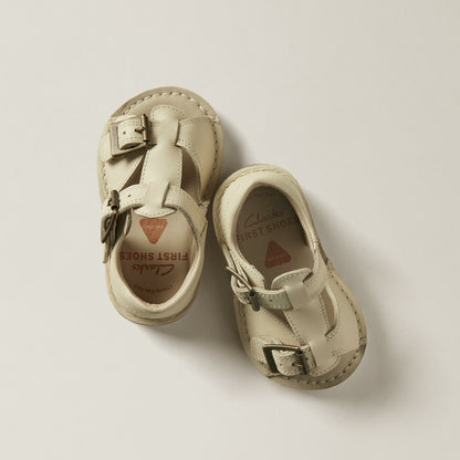 Clarks Recommended / Playsun RF Toddler Off White Leather