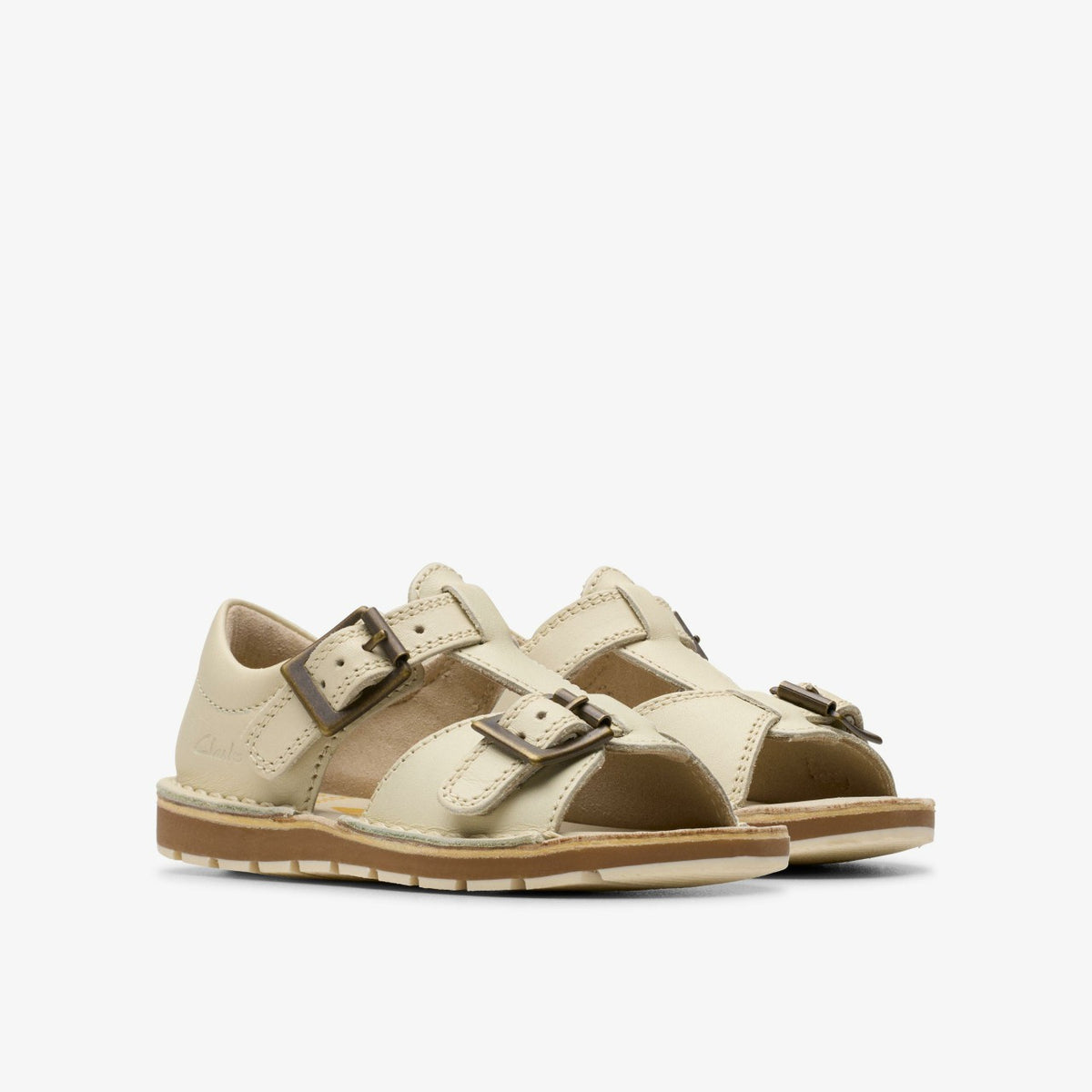 Clarks Recommended / Playsun RF Toddler Off White Leather