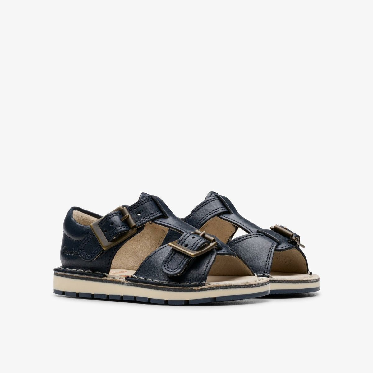 Clarks Recommended / Playsun Toddler Navy Leather