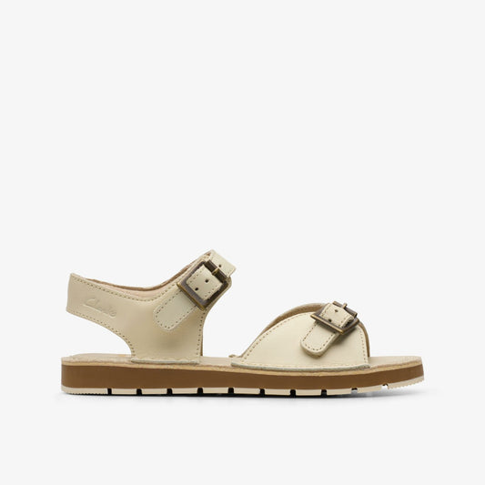 Clarks Classic / Playsun Kid Off White Leather
