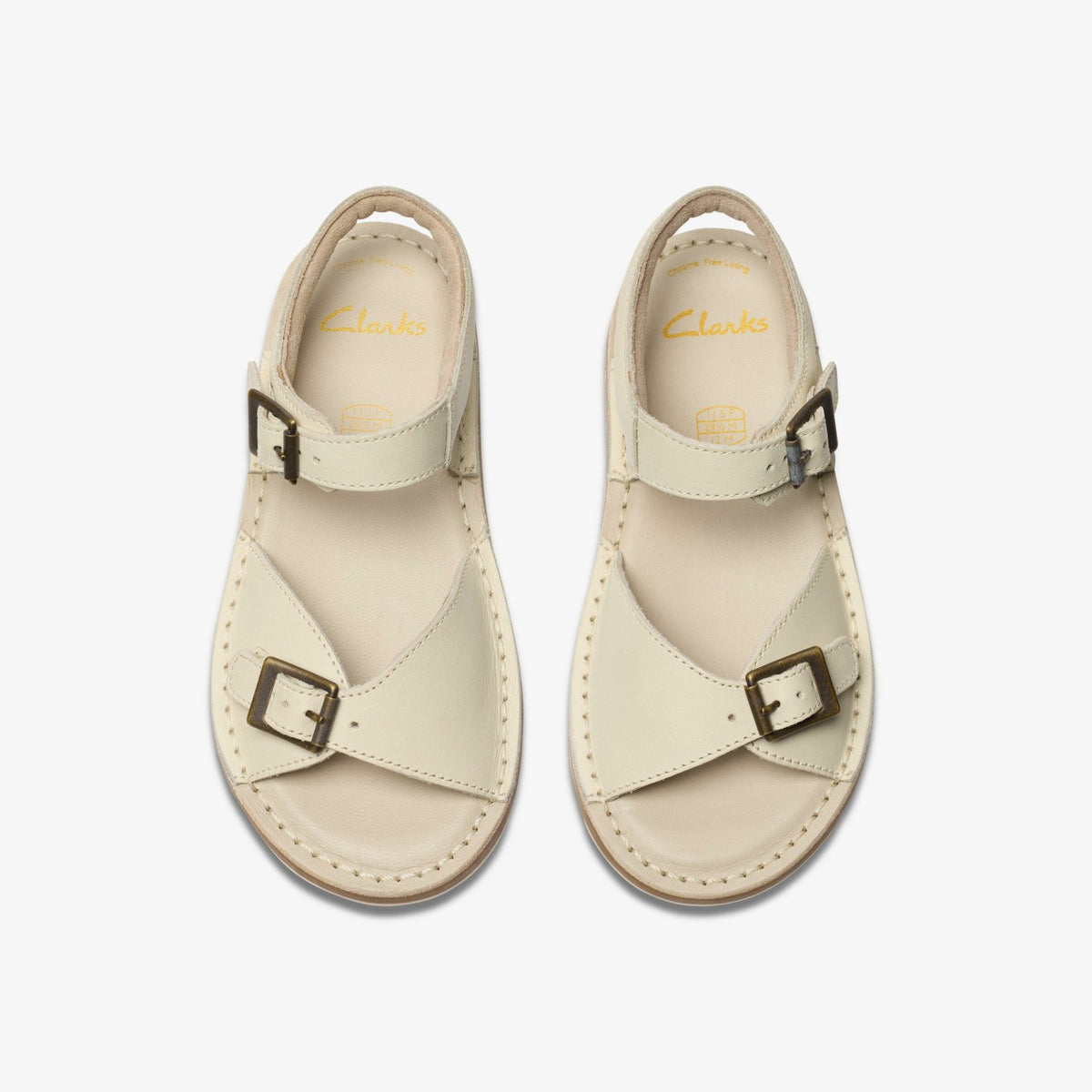 Clarks Classic / Playsun Kid Off White Leather