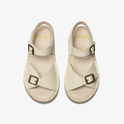 Clarks Classic / Playsun Kid Off White Leather