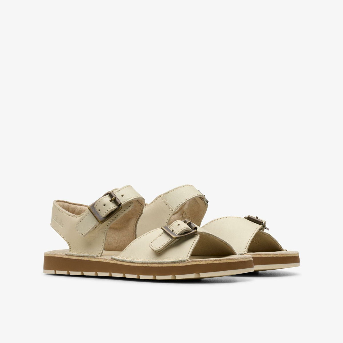 Clarks Classic / Playsun Kid Off White Leather