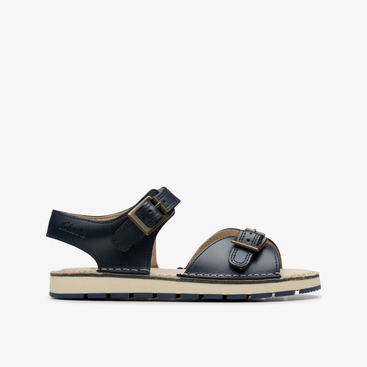 Clarks Top Pick / Playsun Kid Navy Leather