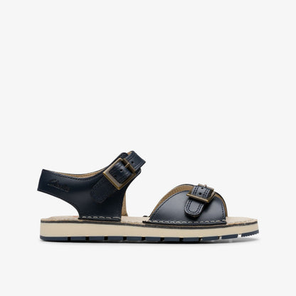 Clarks Top Pick / Playsun Kid Navy Leather