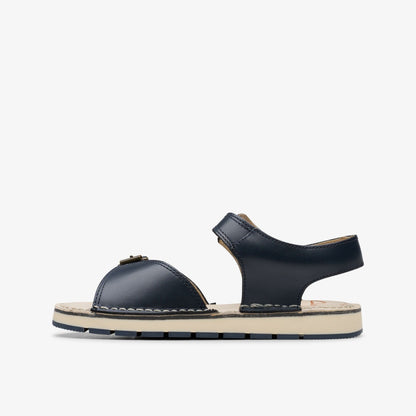 Clarks Top Pick / Playsun Kid Navy Leather