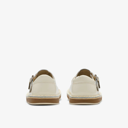 Clarks Essential / Joyful Skip Toddler White Patent