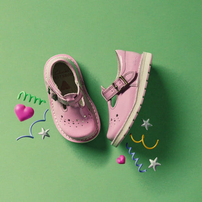 Clarks Customer Favorite / Joyful Skip Toddler Pink Patent