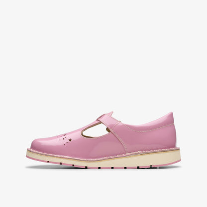 Clarks Exclusive / Joyful Skip Kid Pink Patent
