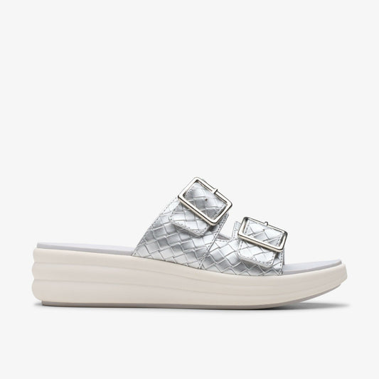 Clarks Hot Sale / Drift Buckle Silver Metallic
