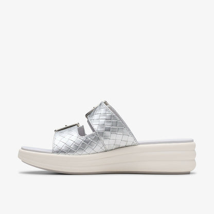 Clarks Hot Sale / Drift Buckle Silver Metallic