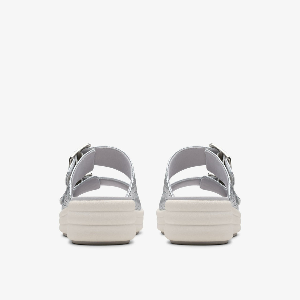 Clarks Hot Sale / Drift Buckle Silver Metallic