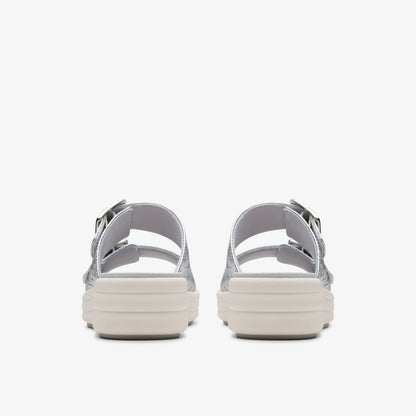 Clarks Hot Sale / Drift Buckle Silver Metallic