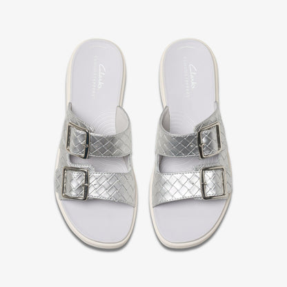 Clarks Hot Sale / Drift Buckle Silver Metallic