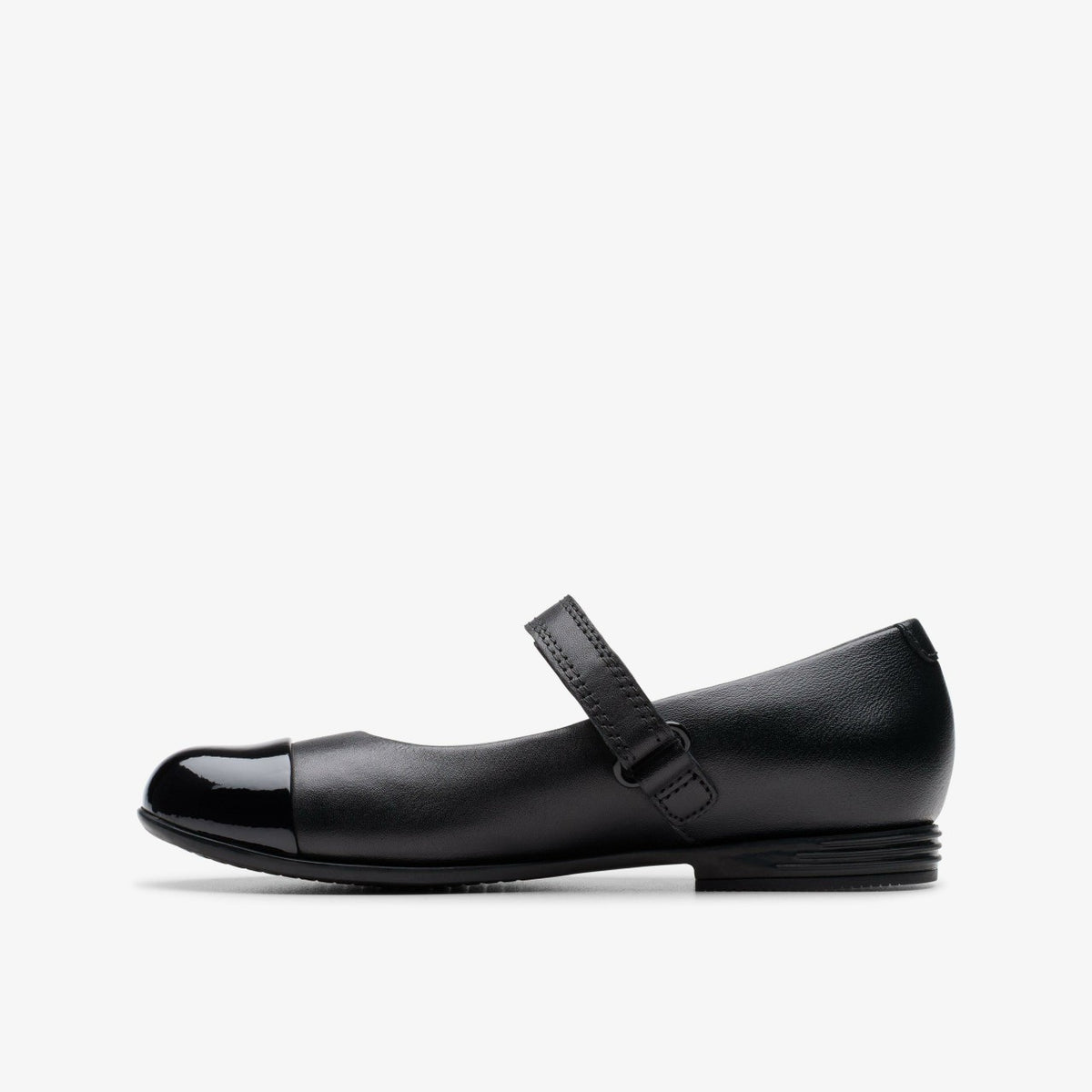 Clarks Essential / Finja Gem Kid Black Leather