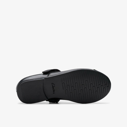 Clarks Essential / Finja Gem Kid Black Leather