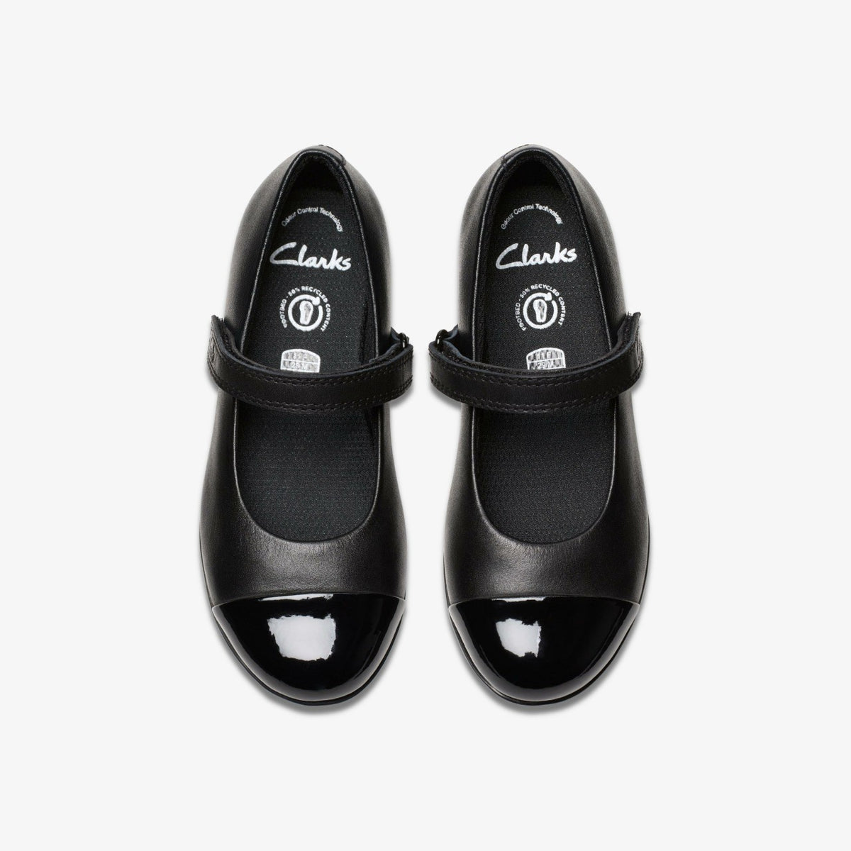 Clarks Essential / Finja Gem Kid Black Leather