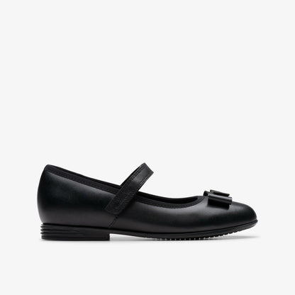 Clarks Signature / Finja Tap Older Black Leather