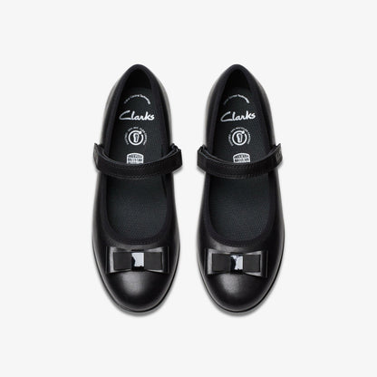 Clarks Signature / Finja Tap Older Black Leather