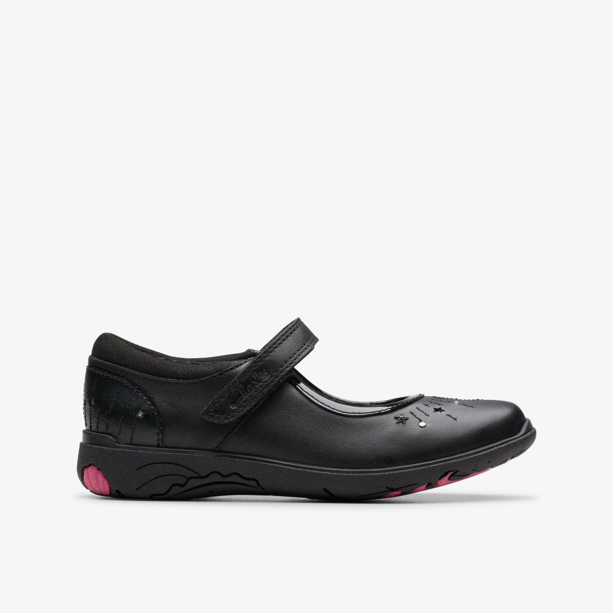 Clarks Customer Favorite / Relda Wish Kid Black Leather